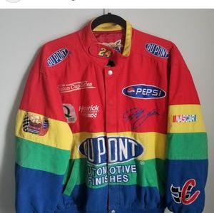 Rainbow Dupont racing bomber jacket